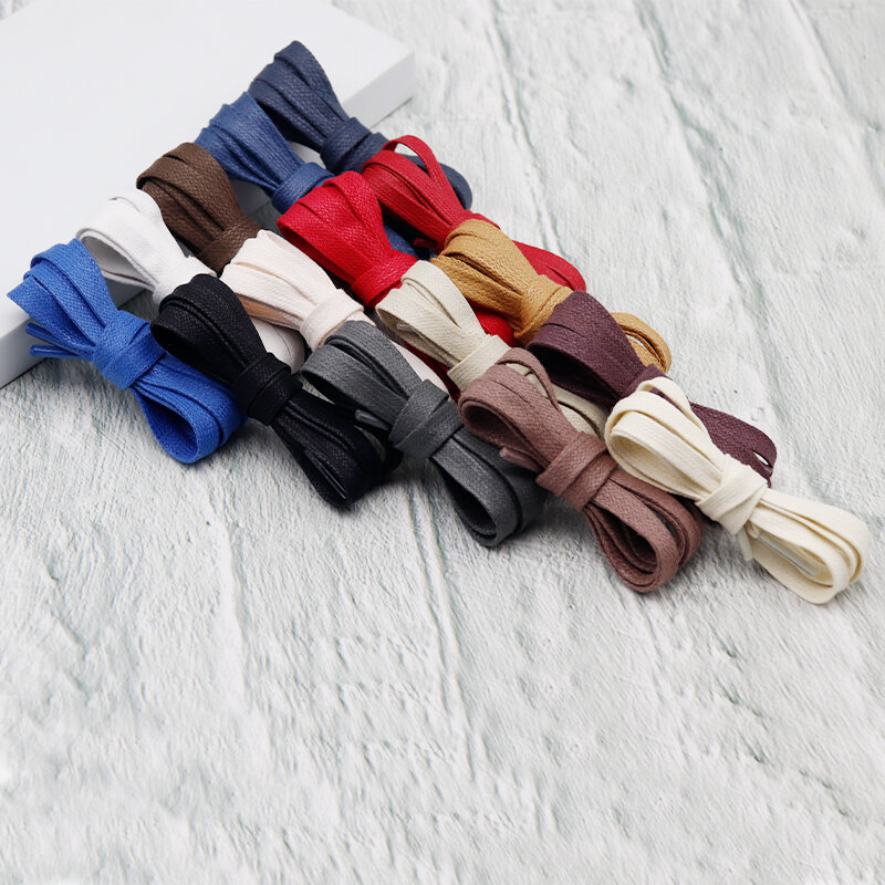 Coolstring-cordones para zapatos planos de algodón encerado para hombre, botas Martin impermeables, cordón para zapatos, vestido informal, cordón para zapatos de colores, Unisex