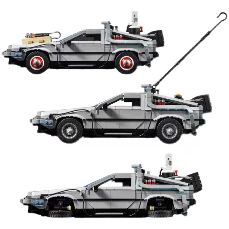كتل بناء آلة وقت السيارة التقنية ، العودة إلى قوالب ألعاب نموذج المستقبل ، متوافقة مع ، DeLoreaned ، هدية الكبار