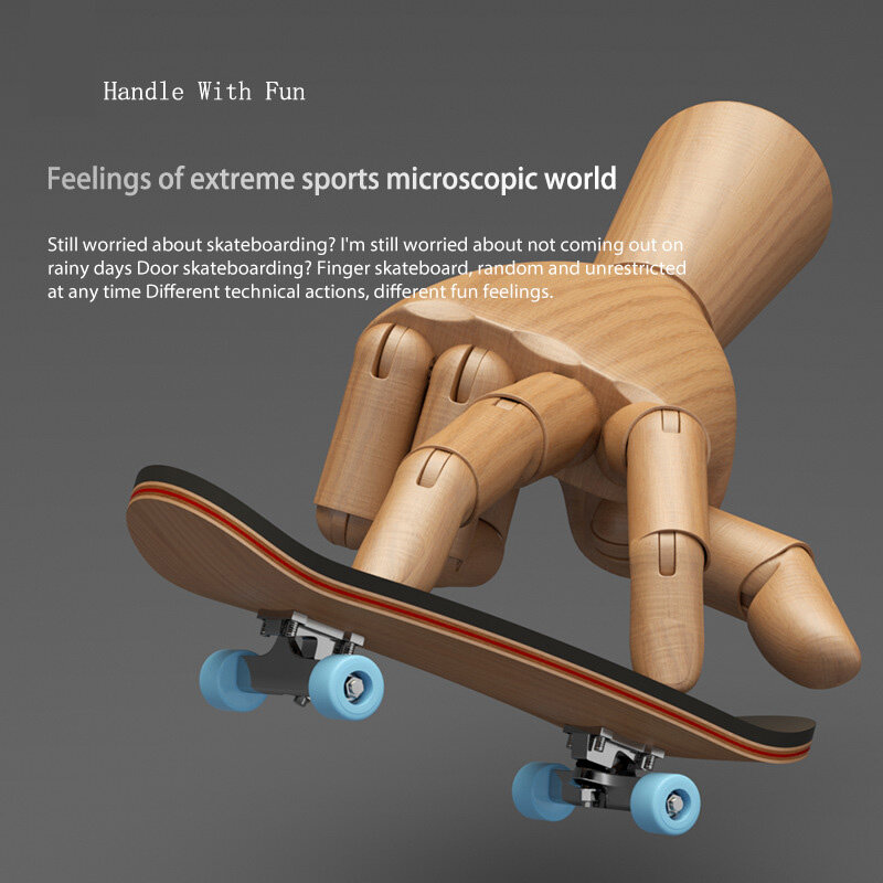 Novidade dedo skate de madeira alta qualidade fingerboard profissional stents dedo skate conjunto fidget brinquedos crianças presente natal