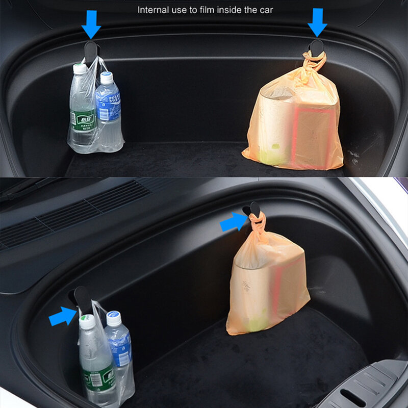 Crochet de coffre de voiture, pendentif de coffre, compartiment à bagages, crochet de sac à gants, accessoires pour Tesla modèle 3 2016 – 2022
