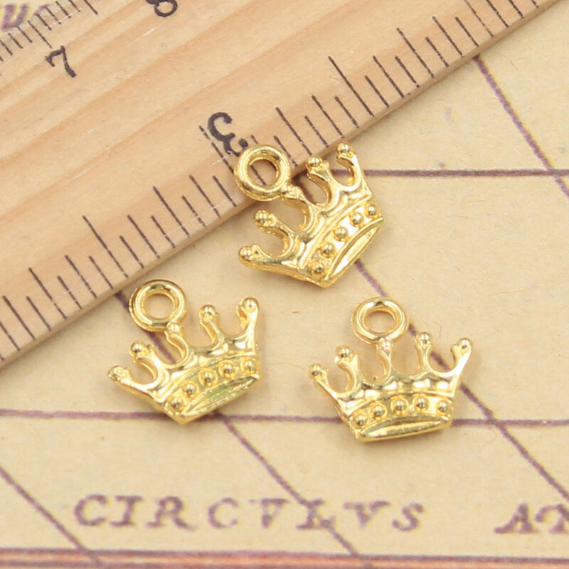 20 pièces breloques couronne 13x14mm tibétain Bronze argent couleur pendentifs Antique fabrication de bijoux bricolage fait main artisanat