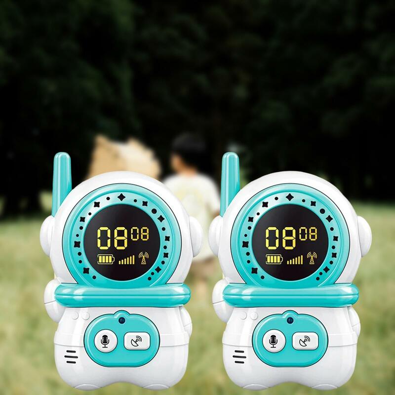 2x Walkie Talkie Children Long Range Interactive Two Way Toy for 3-12 Years Old Outside Hiking Indoor Toys Activities