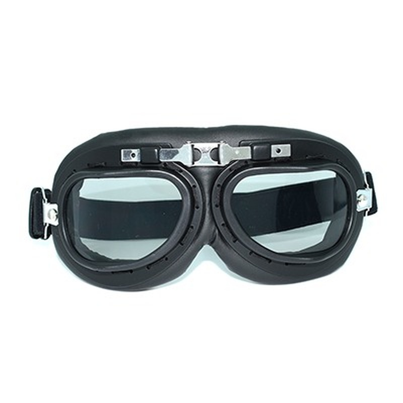 Lunettes de moto coupe-vent et anti-poussière, casque rétro, lunettes de pilote, lunettes classiques vintage, lunettes de vélo de montagne