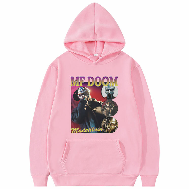 Rapper Mf Doom Madvillain felpa con stampa grafica felpa oversize moda uomo uomo donna felpe con cappuccio Vintage Hip Hop Streetwear