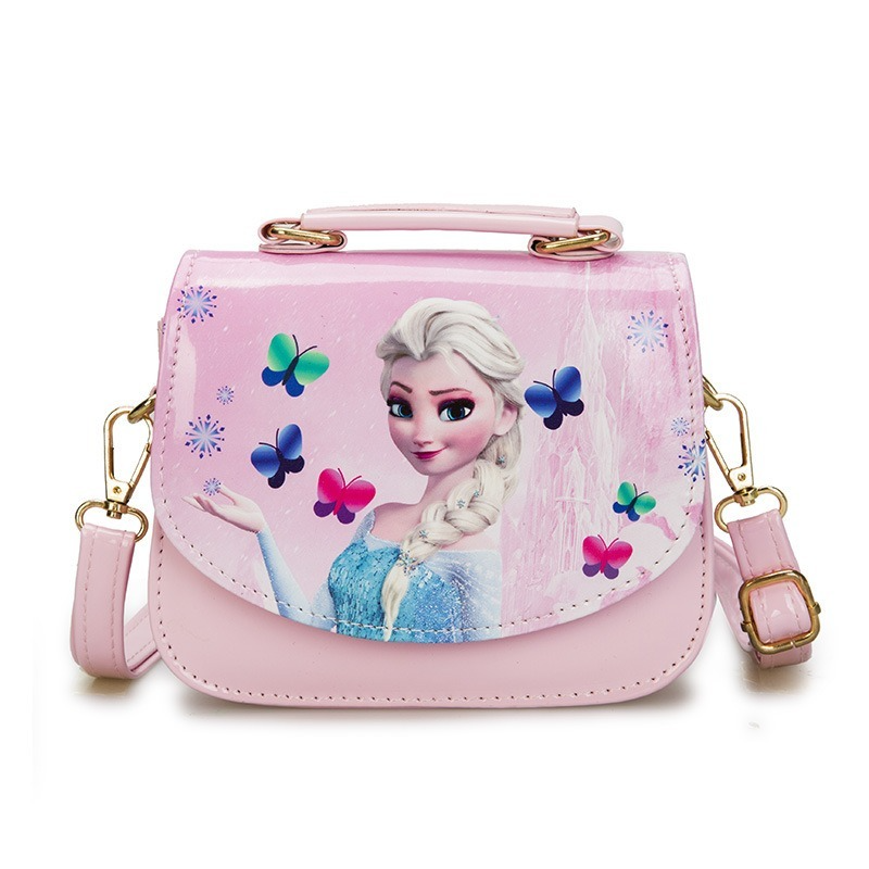 Новинка 2023, женская сумка Disney «Холодное сердце», многофункциональная Большая вместительная Роскошная брендовая мультяшная милая сумка-мессенджер на одно плечо