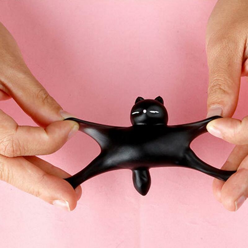 Brinquedos de descompressão macia brinquedos de pitada flexível espremendo gato sensorial alívio do estresse brinquedos de ventilação brinquedo espremer fidget brinquedos festa favor
