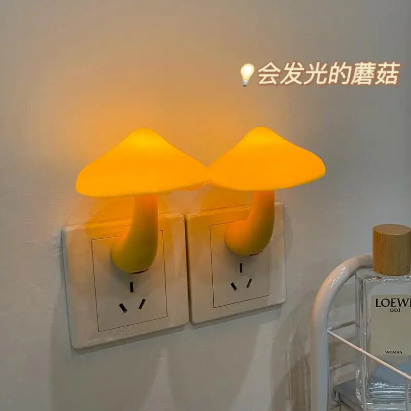 Светодиодная лампа в виде грибов для спальни