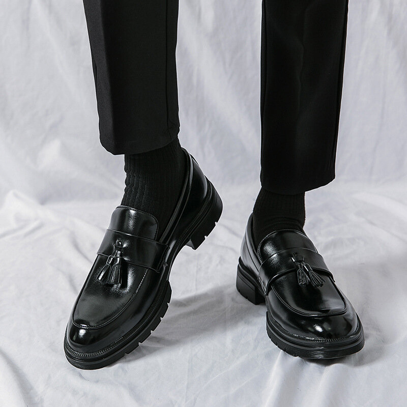 Туфли мужские классические, оригинальная кожаная итальянская кожа, Элегантные повседневные деловые, люксовые