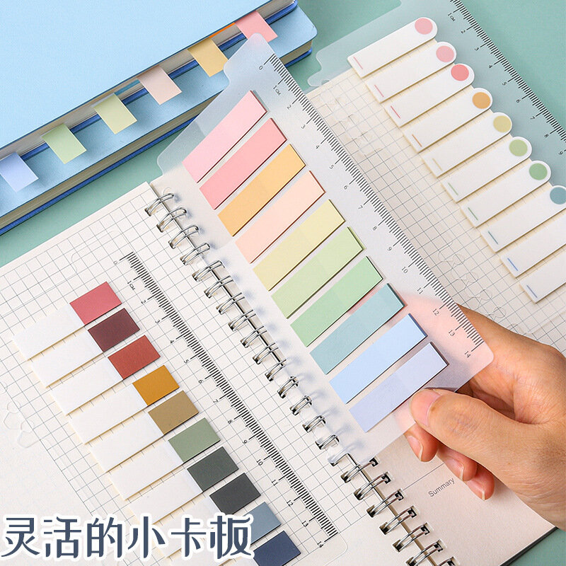 Convenience Stickers  Written Waterproof Two-color Classification Labels PE Cute Note Paper Index Stationary Memo Pad