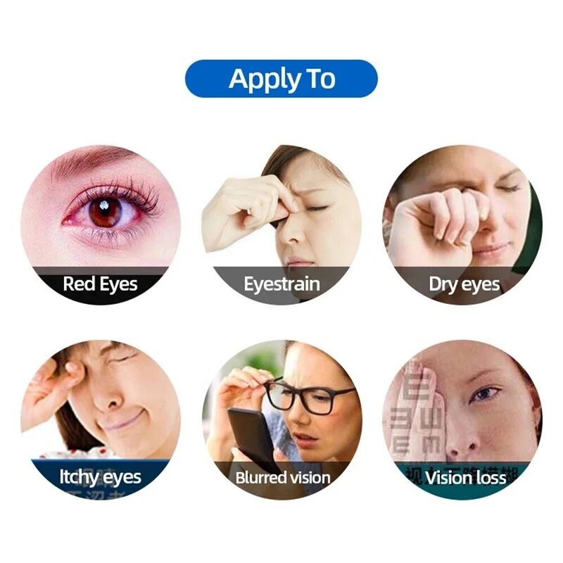 Colírio de alta qualidade, aliviar a fadiga ocular, eliminar o olho seco, anti-inflamatório e esterilizar, hidratar, 15ml