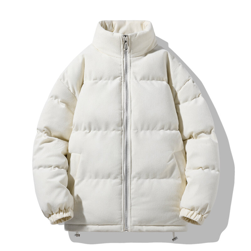 Abrigo de algodón grueso para hombre, chaqueta versátil a prueba de viento, cuello de pie, moda juvenil, otoño e invierno, nuevo