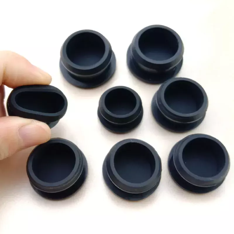 Food Grade Silicone Rubber Plug Caps 2.5mm~50.6mm Snap-on Gasket Blanking End Stopper Seal Cover