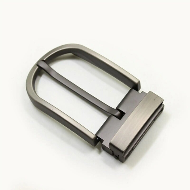 Hebilla de cinturón de aleación de Zinc para hombres, Pin de repuesto de correa de cuero, una sola punta, alta calidad, 37mm-39mm