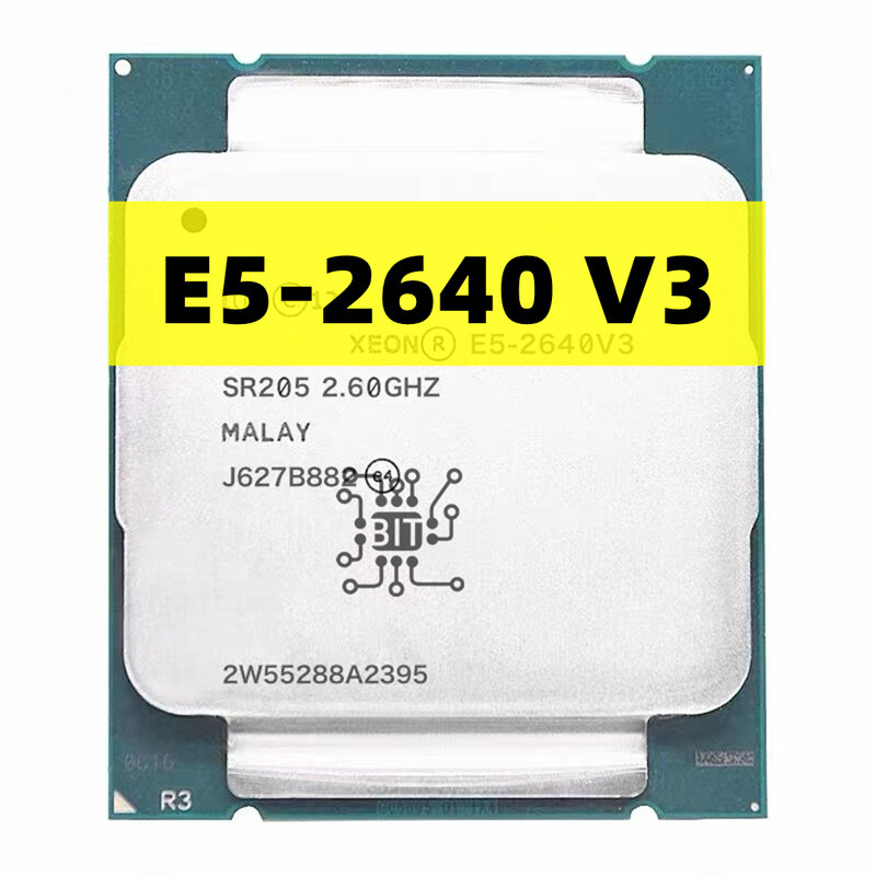 E5-2640V3 SR205 2.60GHz 8-core 20M LGA2011-3 E5-2640 V3 prosesor E5 2640V3 gratis pengiriman