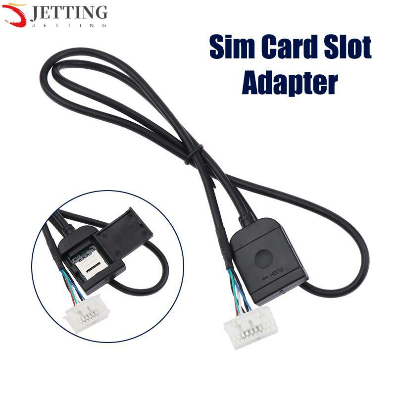 Adaptador de cartão SIM para rádio Android, multimídia, GPS, 4G, conector do cabo de 20Pin, acessórios do carro, fios substituem parte