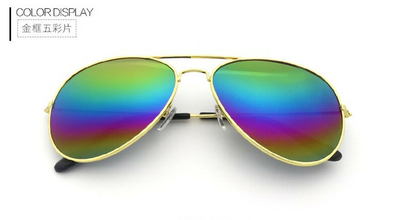 2022 موضة نظارات نسائية مصمم المتضخم الطيار البيضاوي النظارات الشمسية الشمس الزجاج الطيران إطار معدني مرآة القيادة نظارات الإناث