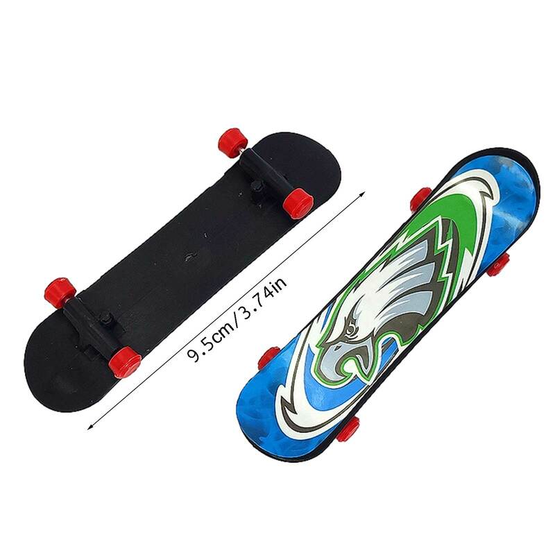 Mini dedo skate fingerboard brinquedos dedo scooter skate board clássico vários padrões meninos brinquedos de mesa