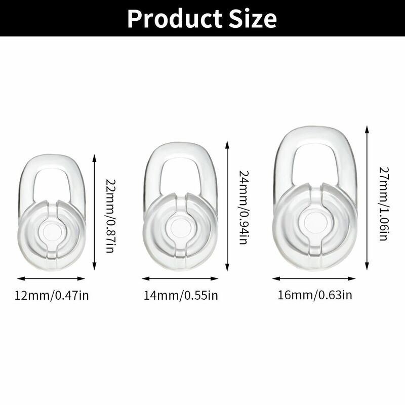 Przyjazne dla środowiska pokrowce na słuchawki Bluetooth elastyczne miękkie silikonowe poduszki na uszy douszne wkładki douszne