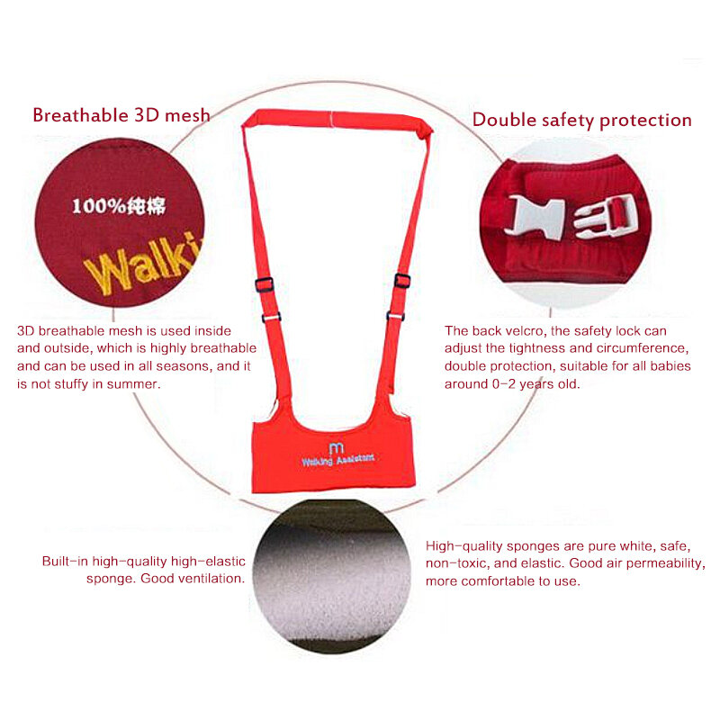 Baby Walking Toddler Strap Infant Aid Toddler Walking Belt Anti Lost Assistant Adjustable length Learning Walking Safe Keeper