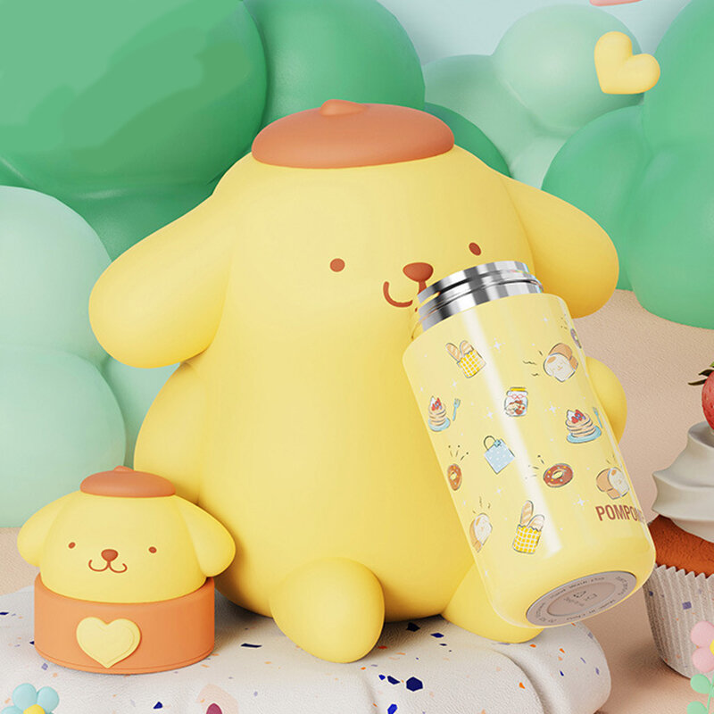 350ml Sanrio Hello Kitty 316 termos ze stali nierdzewnej Kawaii Kuromi Cinnamoroll melodia Kids termos butelka na wodę