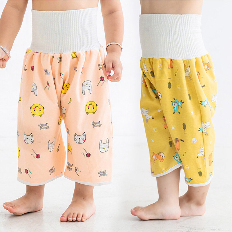 ผ้าอ้อมเด็กกางเกงกันน้ำกันรั่วซึมสำหรับเด็กทารกผ้าอ้อมเด็ก celana Training ปัสสาวะซักได้