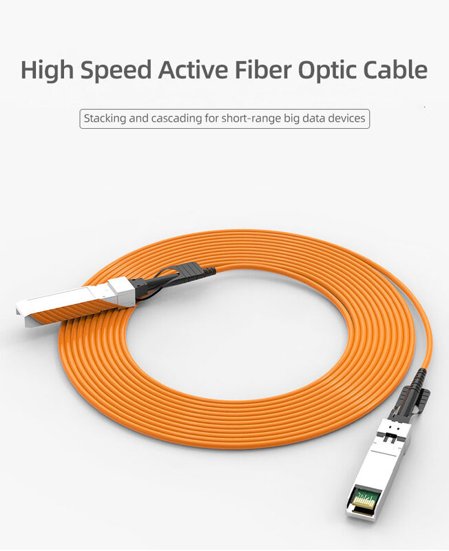 10G SFP + A SFP + AOC OM2 3M/5M/7M LSZH 10GBASE Cable óptico activo SFP (AOC) para Cisco,MikroTik,Ubiquiti...Etc. Interruptor de fibra óptica