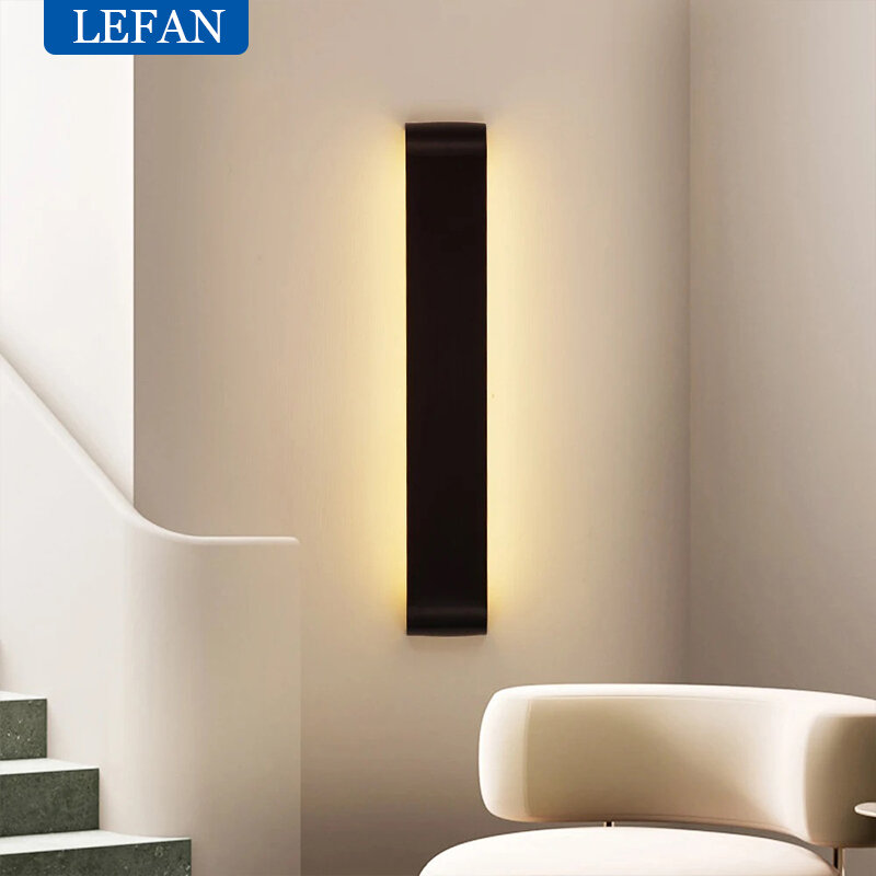 مصباح حائط LED حديث لديكور المنزل ، ضوء الشمعدان ، غرفة المعيشة ، غرفة النوم ، داخلي ، ألومنيوم مصقول ، تركيبات الإضاءة