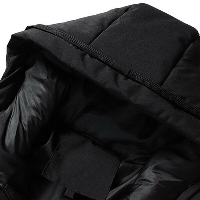 Chaquetas de estilo coreano para hombre, chaquetas gruesas de algodón acolchado, cálidas, con bolsillos, de manga larga, para invierno, 2022