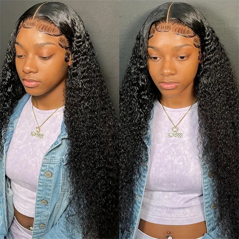 Deep Wave Frontal Wig 13x4 Hd Lace Glueless Brazilian Remy Hair 13x6 Water Wave Lace Front Curly Human Hair Wigs For Women