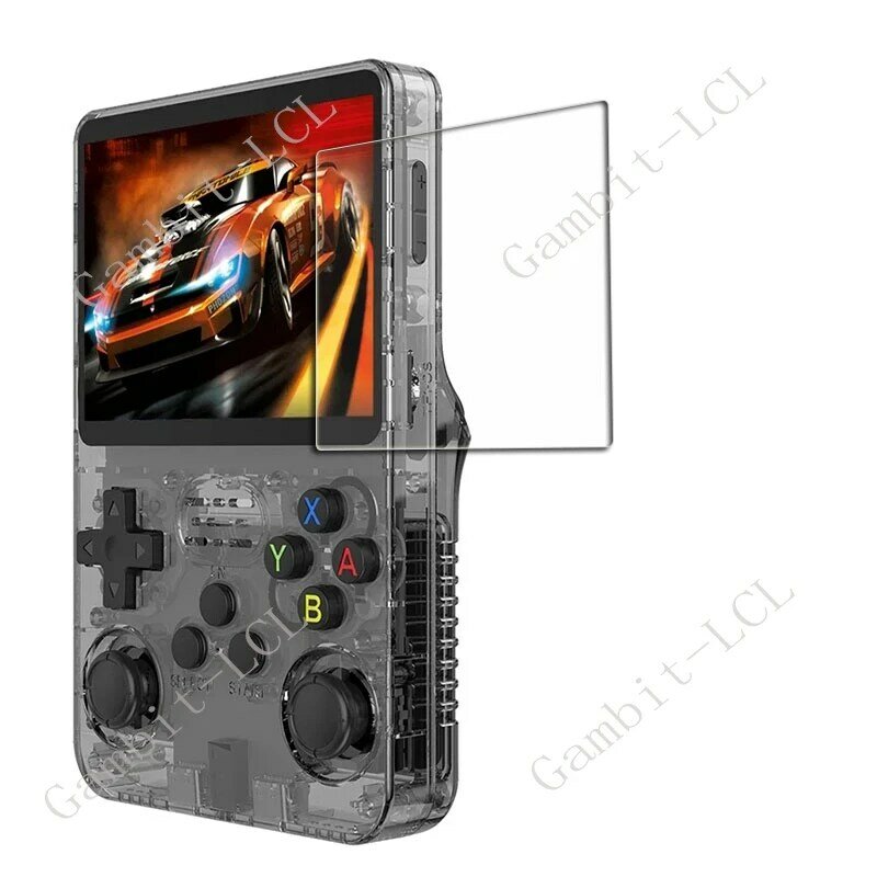 2PCS FOR R36S 3.5Inch Player Games Tempered Glass Protective ON Data Frog R36S  9H HD Screen Protector Film Cover