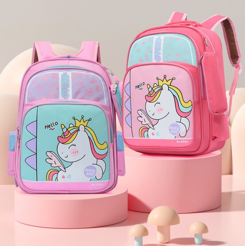 Customized Name Oxford Cloth Backpack Cartoon Dinosaur Bag Unicorn Backpack Student Gift Personalized Birthday Gift
