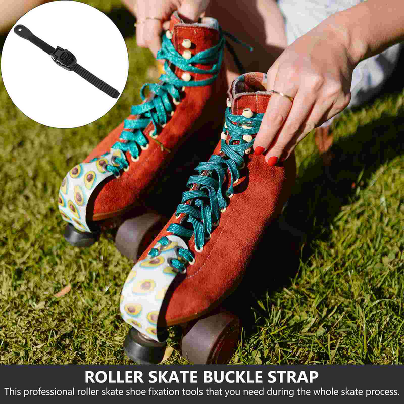 2 Sets Shoe Laces Fixing Buckle Straps Skate Professional Adjustment Belt Supplies Ice Skates Accessories Roller Shoes