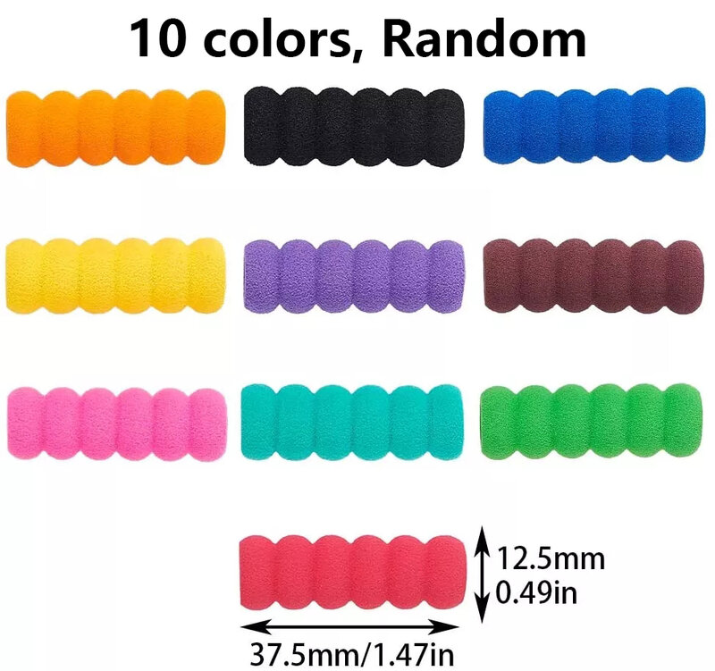 5-100Pcs Soft Foam Children Pencil Holder Hold Pen Correction Pen Grips Diamond Painting Grippers Pencil Cushion Colors random