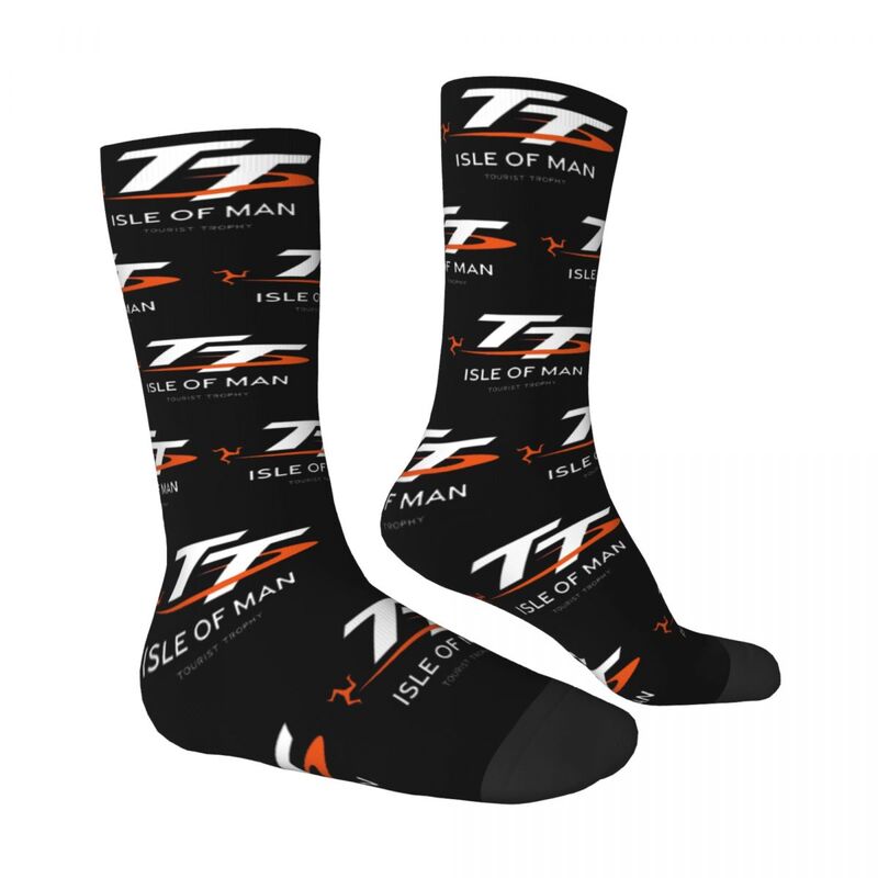 Extreme Sport Accessories Isle Of Man TT Races cosy Unisex Socks Hip Hop Happy Socks Street Style Crazy Sock