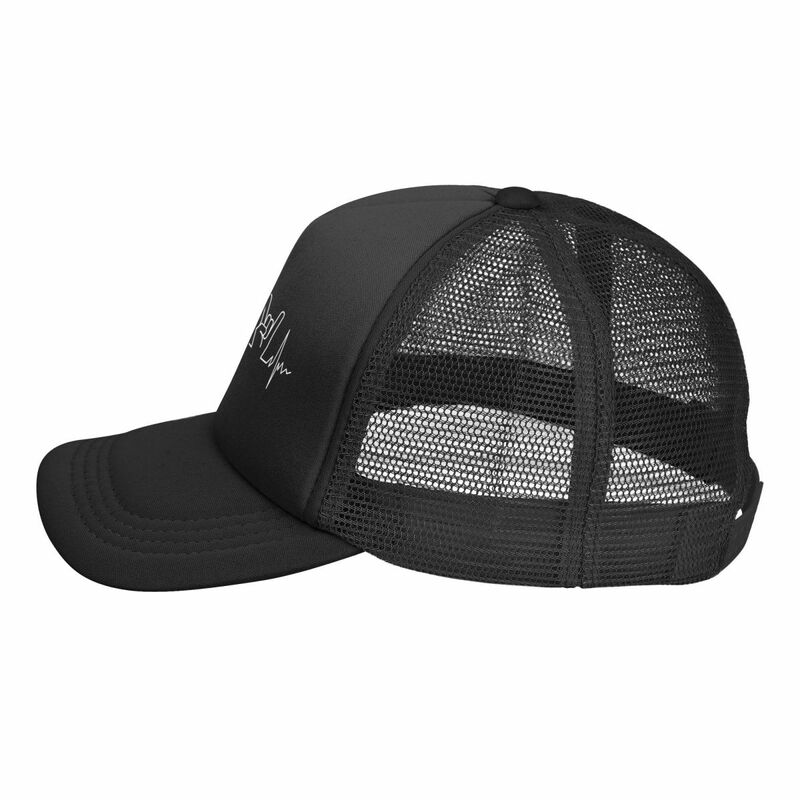 Topi bisbol detak jantung logam berat, topi bola liar ikon Rave untuk pria wanita musim panas