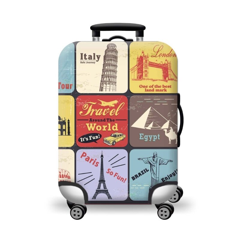 Моющийся защитный чехол для чемодана, рукав для багажа, защитный чехол от царапин, пылезащитный для чемодана 18-32 дюймов, чехол