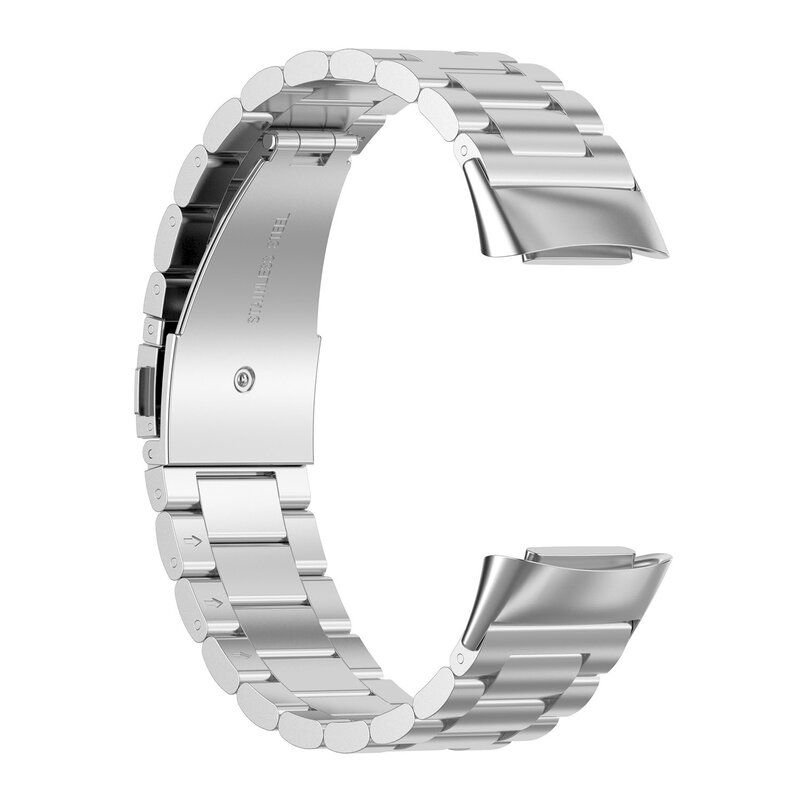 Cinturino in metallo in acciaio inossidabile per Fitbit Charge 5 cinturino regolabile con cinturino a 6 cinturini per bracciale Fitbit Charge 6 5 Band