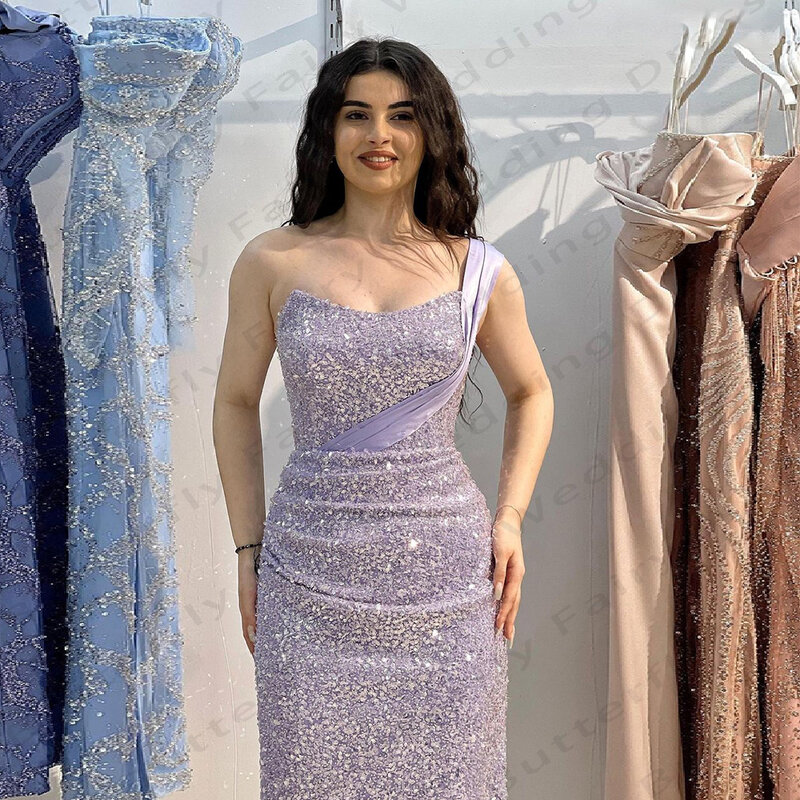 2024 brokatowe damskie sukienki wieczorowe Vintage syrenka księżniczka formalne piłka plażowa sukienki na przyjęcie mody Celebrity Vestidos De Noche