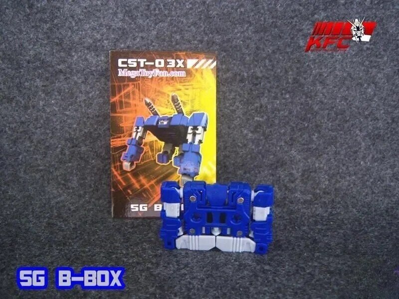 KFC Transformação Action Figure Brinquedos, Fita Squawkbox, KFC CST-03X CST-04X SG B-BOX