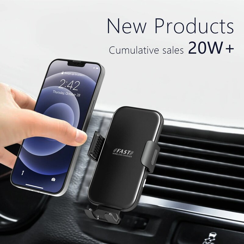 Supporto per telefono da auto di alta qualità supporto universale per presa d'aria per auto supporto per auto flessibile per veicoli con rotazione di 360 gradi