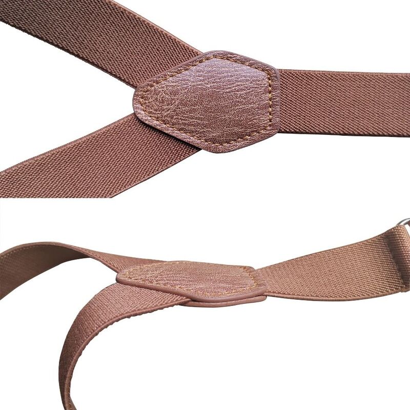 Bretelle regolabili per bambini 2.5cm di larghezza bretelle a forma di Y 4 clip bretelle elastiche cinghie per pantaloni cintura 1-3 anni