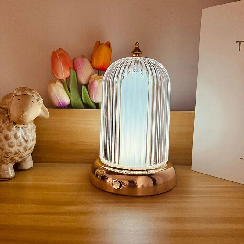 Lampka reagująca na dotyk, minimalistyczna, nastrojowe oświetlenie ściemniana lampa nowoczesne przy łóżku do sypialni w domu