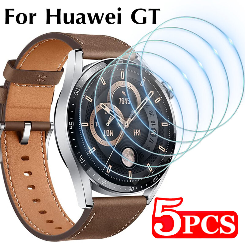 Kaca Tempered untuk jam tangan Huawei GT 3 GT2 GT3 Pro 46mm GT3 SE GT Runner Smartwatch lapisan pelindung layar bening HD antiledakan