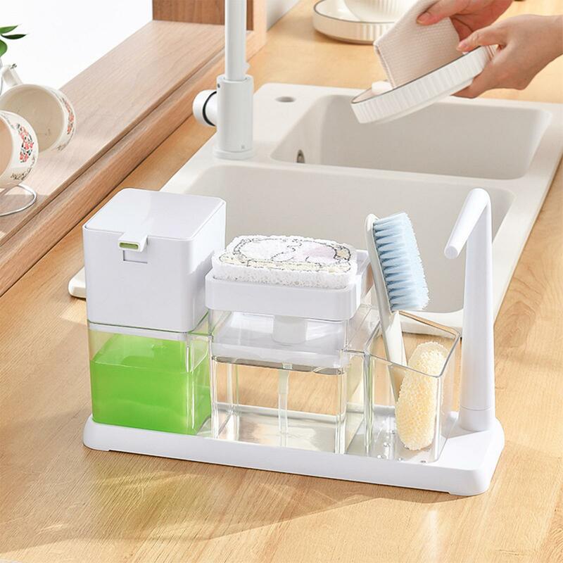 Multifuncional Dish Soap Dispenser, Organizador de Caddy, Lavando saboneteira