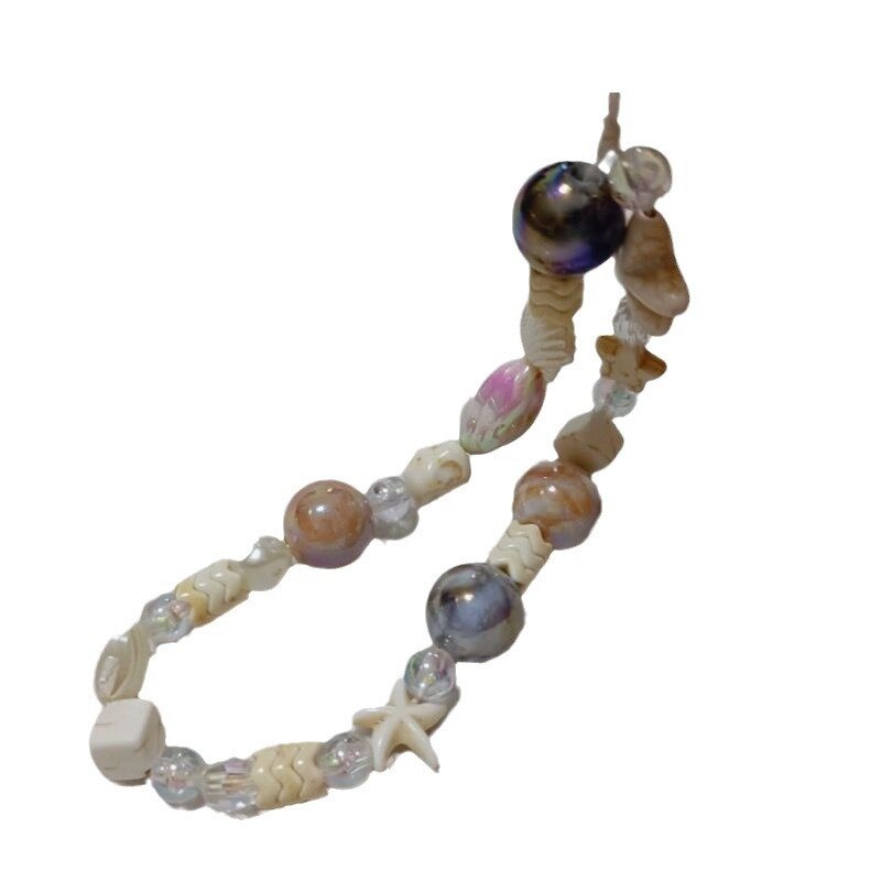 Corde de poignet en perles d'étoile de mer pour téléphone, bracelet JOCCD, décoration de ULfaite maison, marée de zones d'été, continent, haute qualité