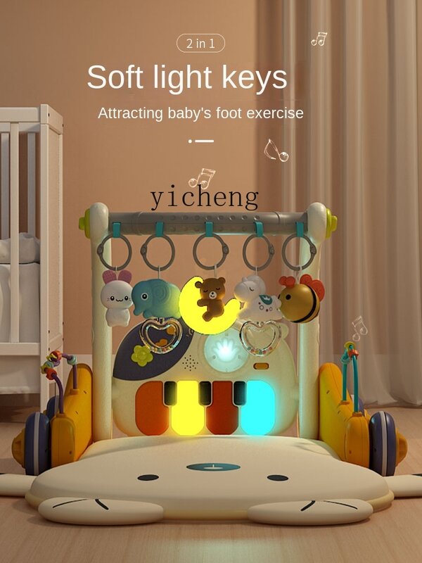 YY-Bebê Pedal Piano para Criança Recém-Nascida, Ginástica Rack, Walker Toy
