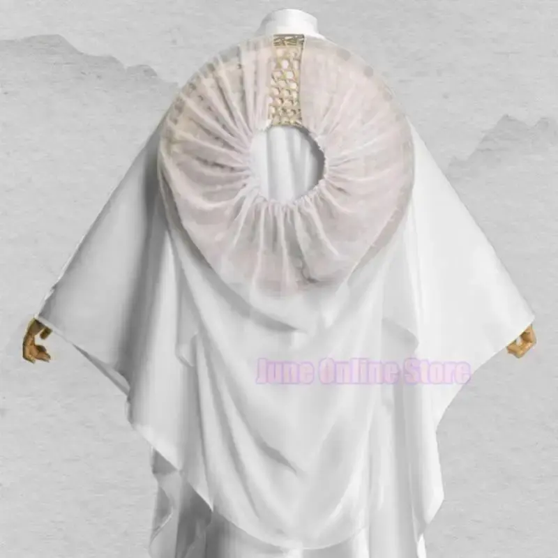 Anime Xie Lian Cosplay Costume Tian Guan Ci Fu Xielian Cosplay Costumes Top Wigs Halloween Prop Men Women White Han Fu Clothes