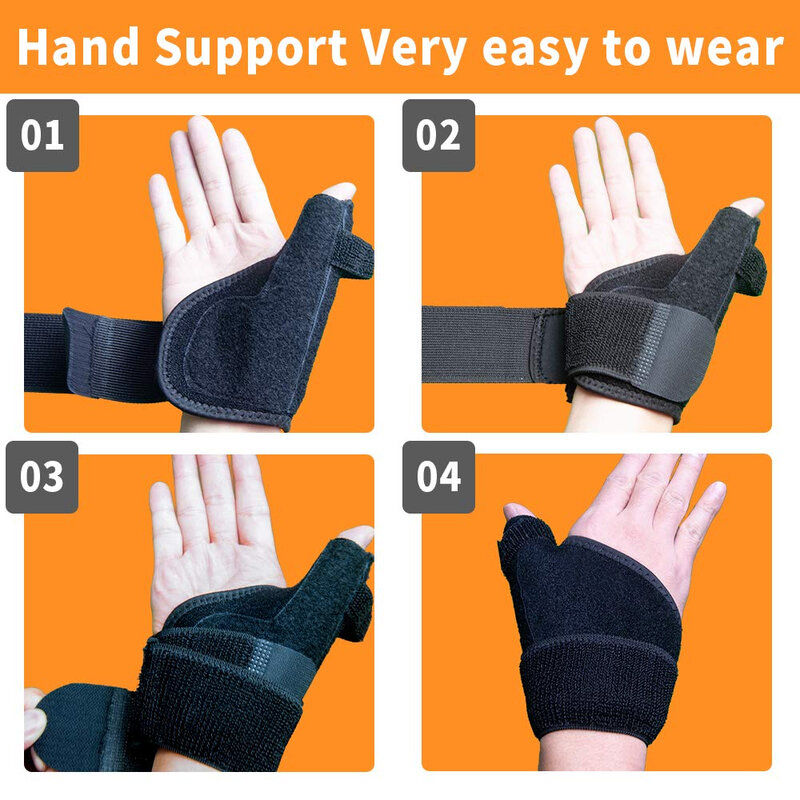 1Pcs Thumb Splint with Wrist Support Brace Thumb Spica Splint Stabilizer for Tendonitis,Carpal Tunnel or Tendonitis Pain Relief