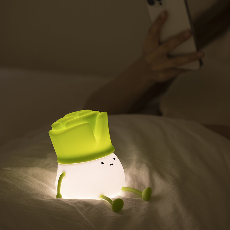 Mini USB recarregável LED Night Lights para quarto de crianças, bonito sensor de toque inteligente, Silicone Baby Lamp, pequeno, venda quente