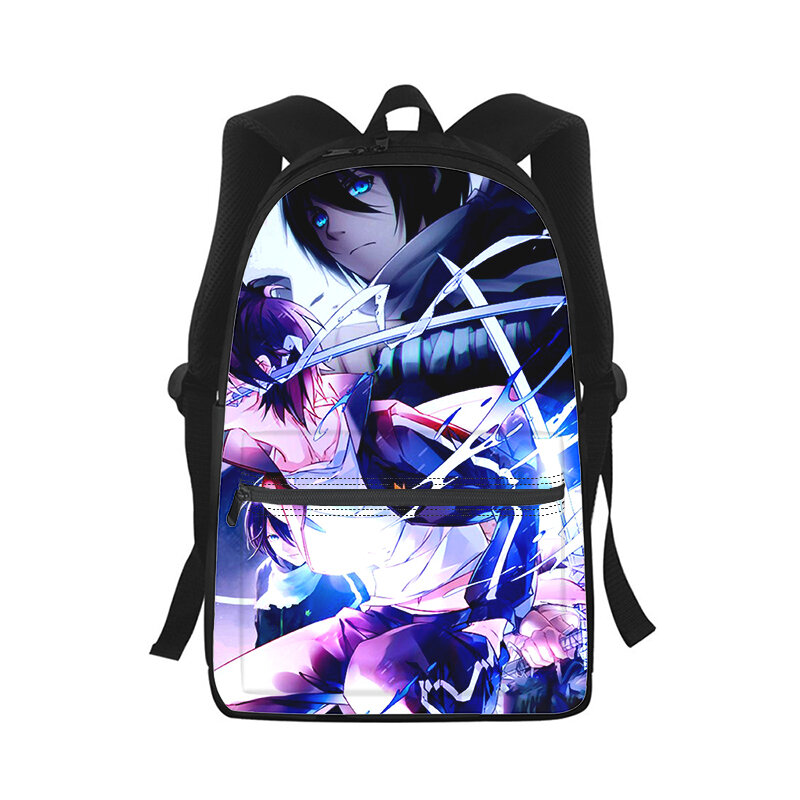 Noragami yato-mochila con estampado 3D de Anime para hombre y mujer, bolso escolar para estudiantes, mochila para ordenador portátil, bolso de hombro de viaje para niños